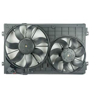 VW101 Replacement Dual Radiator & Condenser Cooling Fan Assembly for Volkswagen Jetta VW Rabbit Golf Beetle L5 2.5L