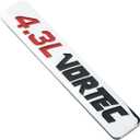2pcs 4.3L VORTEC Emblem Badge for Colorado Sierra Silverado 1500 2500HD (Chrome Black Red)
