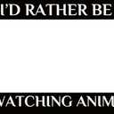 Personalized Car License Plate Frame ID Rather Be Watching Anime - Stainless Steel License Plate Holder Accessory - Decorative US Standard Licenses Plate 2 Holes and Screws Fits