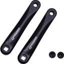 PROWHEEL Ebike Crank Arm Available in Square Hole,140MM/152MM/160MM/165MM/170MM/175MM Black Bike Crank Arm for Electric Bike,Mid Mounted Motor,Torque(1 Pair)