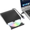 External Blu Ray Drive, Support 50G Disc Read/Write Bluray Drives, Portable 3D Blu Ray Burner with USB 3.0 and Type-C, Blu Ray Reader Suitable for Windows XP/7/8/10/11 MacOS for Laptop, Desktop, Mac