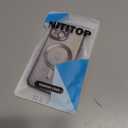 NITITOP Compatible with iPhone 15 Case Cute Clear Glitter [Compatible for MagSafe] Plating Heart Sparkle Bling Magnetic Girl Women Electroplated Frame Camera Protection Back Cover - Purple