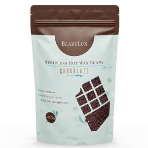 Wax Beads for Hair Removal - Chocolate 500g/17.6 Ounce, stripless hard Wax Beans for Brazilian Bikini, Face, Eyebrows, Underarms, Arms, Chest, Back, Legs (Chocolate, 17.6 Ounce)