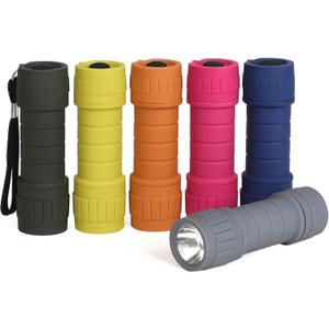 6-Pack Small Flashlights Set, Super Bright 100 Lumen LED Flashlight Pack with 18-Piece AAA Batteries Included, Mini Flashlight, Outdoor Flashlight for Camping, Hiking, Emergency