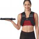 ZELUS Weighted Vest, Washable Z-Fit Soft Iron Weighted Vest for Women and Men, 15 lb Weight Vest with Reflective Strips & Adjustable Straps, Ultra Thin Weight Vest for Gym Strength Training (Black)