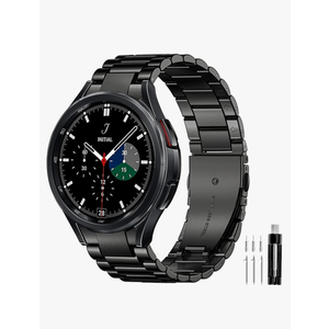 GOLDTOLUCK No Gap Stainless Steel Band Compatible with Samsung Galaxy Watch 8 7 6 5 4 Classic FE Pro Ultra 40mm 44mm 46mm 43mm 47mm 45mm 42mm Replacement Men Women Milanese Metal Elegant Casual