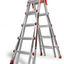 Little Giant Ladders, Velocity with Wheels, M26, 26 Ft, Multi-Position Ladder, Aluminum, Type 1A, 300 lbs Weight Rating, (15426-001)