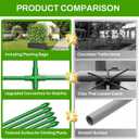 Cucumber Trellis with Grow Bag,63.8"×49.6"×16.5" Trellis for Climbing Plants Outdoor,U-Shape Reusable Metal Garden Arch Trellis with Net, for Fruit Flower Support for Pea, Grape Vine Type Plants