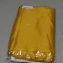 8Pack Disposable Plastic Tablecloths and Satin Table Runner Set White and Gold Dot Tablecloth Gold Satin Table Runner for Wedding Birthday Baby Shower Anniversary Christmas New Year Party Decorations