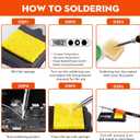 LDK Soldering Iron Kit, 100W Digital Soldering Iron Cautin for Electronics, Soldering Pen Soldering Gun Jewelry Welding Kit with 5pcs Tips, Stand, Solder, Solder Paste, Desoldering Pump, Tweezers