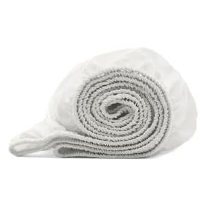 Boll & Branch Signature Hemmed Fitted Baby Crib Sheet for Boys and Girls - One Size, White - Toxin-Free, Soft, 100% Organic Cotton - Top-Stitched Elastic Band, Secure Fit for Standard Cribs