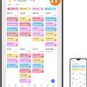 Dragon Touch Digital Calendar 21.5 Inch Touch Screen, Electronic Wall Calendar Chore Chart for Family Monthly/Weekly Planner, Interactive Display for Home Organization, Desk Mount Included - Black