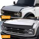 Hood Protector Bug Deflector Fits for Ford Bronco 2021-2025 2/4-Door Hood Shield, Stone Guard, Bug Shield, Rock Guard, Black