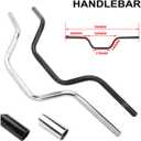 AnXin Motorcycle 7/8" Drag Handlebars High-Rise Tracker Handle Bars Universal For Sportster XL 883 1200 Cruiser Bobber Custom Chopper Softail Dyna Tour Glide Road CG125 Chrome