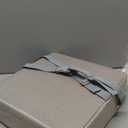 Eiury Toddler Booster Seat Dining Table Kitchen Chair, Waterproof Anti-Scratch PU Cushion, Non-Slip Bottom, Adjustable Buckle Straps, Easy Clean Portable Seat Cushion (Light Gray)