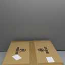 LEDIARY Caged Ceiling Fans with Lights, White Flush Mount Ceiling Fan with Remote, Small Low Profile Bladeless Ceiling Fan Light Fixture for Bedroom, Kitchen, Dining Room-White Gold Color (Medium)