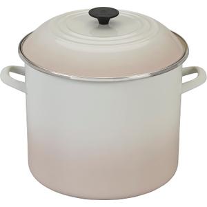 Le Creuset Enamel On Steel Stockpot, 16 qt., Meringue