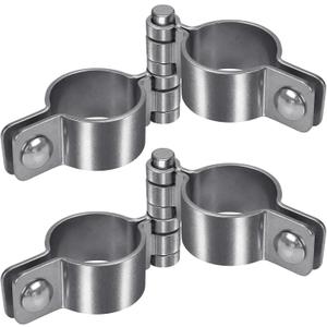 1-7/8'' Chain Link Fence Gate Post Hinge Kit, Thick SUS304 Chain Link Fence Parts Includes Female Gate Hinge (2pcs) and Male Gate Hinges (2pcs), Heavy Duty Gate Hinges up to 500LB (2 Pairs)