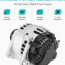 New 11258N Alternator for Nissan 2.5L for Altima 2007-2012, for Sentra 2007-2012, Rogue 2011-2013, 3-pin Plug, Rogue Select 2.5L 2014 2015, 23100JA02A, 23100JA02B
