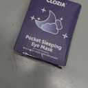 CLOZIA Sleep Mask for Men Women, Adjustable Moisturizing Dry Eye Mask, 100% Blocking Eye Masks for Sleep, Soft Comfortable for Travel & Shift Work, Black