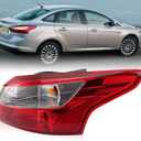 Tail Light Compatible with Ford Focus Sedan 2012 2013 2014 with Bulb Replace FO2819151 (Right Passenger Side)
