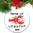 Youre My Lobster Ceramic Christmas Ornament 2025 Friends TV Show Gift Anniversary Present for Partner Couples Romantic Keepsake (28)