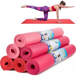 Amylove 12 Pieces Yoga Mats Bulk 68x24x0.12 Inch Exercise Non Slip Fitness Workout Mats for Women Men Home Workout Gym Yoga