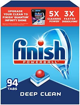 Finish - All in 1 - Dishwasher Detergent - Powerball - Dishwashing Tablets - Dish Tabs - Fresh Scent, 80 Count (Pack of 1) - Packaging May Vary