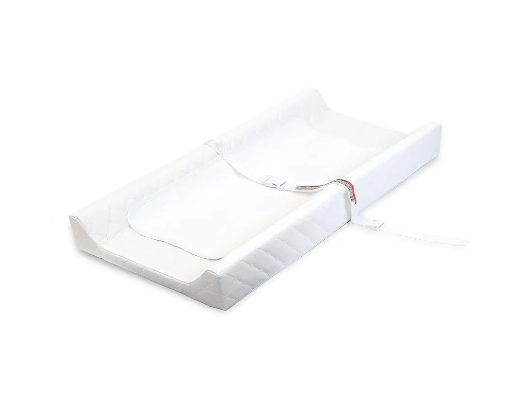 Summer Infant Contoured Changing Pad – Includes Waterproof Changing Liner and Safety Fastening Strap with Quick-Release Buckle