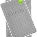 Tovolo Mini Ice Cube Tray with Lid Set of 2 Tiny Ice Maker for Freezer, Silicone Mini Ice Cube Tray Small Square Nugget Ice Makes 135 Tiny Cubes BPA Free Stackable Dishwasher Safe Charcoal Gray Trays