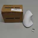 Wireless Mouse Ergonomic White Left Handed Mice, Vertical Left Hand Optical Ergo Carpal Tunnel Portable Lightweight Cordless Mice for PC Laptop Computer Mac Office Travel Middle Large Hands Women Gift