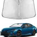 EcoNour Windshield Sunshade Compatible for Toyota Camry 2025 2026, Hybrid, LE, SE, SE Nightshade, XLE, XSE, TRD, Sun Visor for Front Windshield Sun Shade Cover, UV Heat Protector, Car Accessories