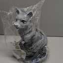 Garden Statues Dog Statue with Solar LED Light, Ideal Gifts for Friends or Family's Birthday, Outdoor Decorations for Yard