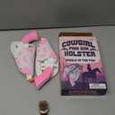 ArtCreativity Pink Cowgirl Holster and Western Toy Gun Set - Pink Toy Gun with Holster for Girls Cowgirl Costume, 2 Gun Toys, and Brown Western Belt - Cowgirl Accessories for Girls Halloween Costume
