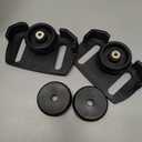 2 Pcs 490-241-0038 Universal Rolling Skid Shoes Wheel for Craftsman MTD Cub Cadet and Most 2-Stage and 3-Stage Snow Thrower Snowblowers, Universal Roller Skid Snow Thrower Shoes