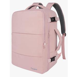 Taygeer Laptop Backpack for Women, Large Travel Backpack with 17.3 inch Laptop Compartment, TSA Friendly 40l Carry On Mochila, Daypack Business Computer Bag for Office Work Travel Essentials, Pink