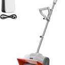 Litheli 20V Cordless Snow Shovel with Adjustable Handle, 13-Inch Brushless Battery-Powered Snow Blower with 4.0Ah Battery for Driveways, Sidewalks, Decks & Patios