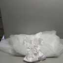 Elegant Satin Tulle Flower Girls Dresses for Wedding V-Back Junior Bridesmaid Dress Girls Ball Gown for First Communion White Size 14