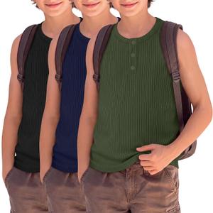 3 Pack Toddler Boys Tank Tops