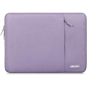 MOSISO Laptop Case 13.3 inch, 13-13.3 inch Laptop Sleeve Compatible with MacBook Air/Pro 13/Pro 14 M5 M4 M3 M2 M1, HP Dell ASUS Lenovo,Polyester Vertical Computer Sleeve Bag with Pocket, Purple