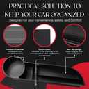 Car Seat Gap Filler Organizer 2 Pack - Accessory Tray for Front Seat Console Car Organizer and Storage w/Accessories