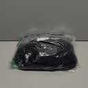 GOBLES Women's Sexy Long Sleeve Square Neck Velvet Bubble Mini Cocktail Party Dress (Black) L