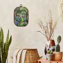 nvucamd French Country Floral Wall Art Decor Framed, Cottagecore Garden Octagon Canvas Prints Wall Art, Nature Forest Flower Landscape Hanging Decor for Farmhouse Bathroom Living Room Gallery, 10.2x7