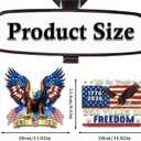 Dazoratix 250th Anniversary Car Stickers - 2 Pcs We The People America Flag 250 Years Merchandise USA 1776-2026 Independence American United States Patriotic Vinyl Decal Vehicles Windows (Bald Eagle)