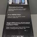 Air Purifiers for Home, Washable Filter & Air Quality Display, Powerful Turbo Mode Air Cleaner for Pet Hair Odors Smoke Dust