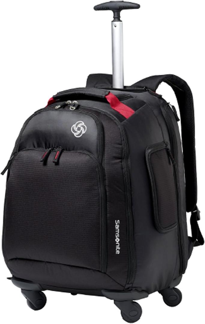 Samsonite MVS Rolling Backpack, Black, 19-Inch