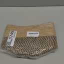 Woven Jute Plant Basket, Wicker Basket Planter up to 7" Pot, Round Indoor Tree Pot Cover, Small Boho Planter, Decorative Bins for Plants and Home Decor, 8x8x8, Black Stripes