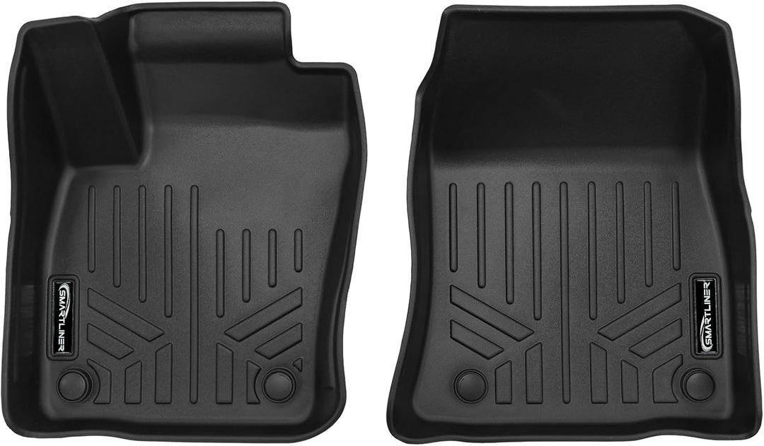 SMARTLINER Custom Fit All Weather Protection Black 1st Row Liners Compatible with 2025-2026 Nissan Kicks (Fits All Models)
