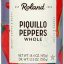 Roland Foods Whole Red Piquillo Peppers, 14.4 Ounce Can, Pack of 4