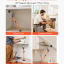 VEVOR Cabinet Jack Support Pole, 2-Pack, 20.8-45.2 Inch Steel Telescopic Quick Support Rod, Adjustable 3rd Hand System up to 154 lbs Capacity for Installing Cabinets, Lifting Drywall, Cargo Bars